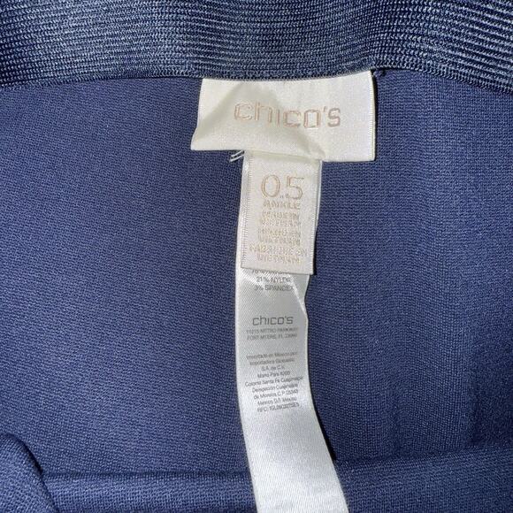 Chico’s Women’s Perfect Fit Juliet Ankle Pant Navy Blue Size 0.5 Small/6 - Picture 5 of 6